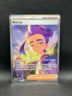 Kieran 174/131 SIR Prismatic Evolutions SPECIAL ILLUSTRATION RARE Pokemon Foil - Image 3