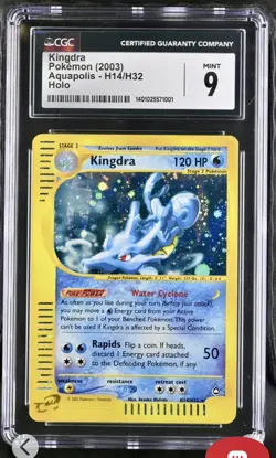 Pokemon Aquapolis Kingdra Holo H14/H32 CGC Mint 9 - Image 1