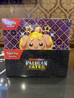 Pokemon TCG Paldean Fates Tech Sticker Collection Display Box Factory Sealed - Image 1