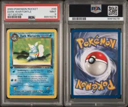 2000 Pokemon Rocket - Dark Wartortle 1st Edition 46/82 PSA 9 - Image 3