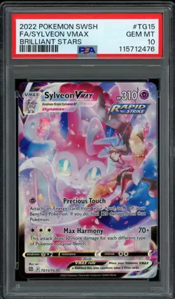 Pokemon PSA 10 Sylveon VMAX TG15/TG30 Brilliant Stars Ultra Rare Mint - Image 1