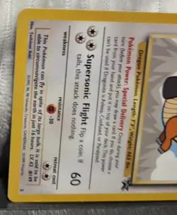 Dragonite Pokemon The Movie #5 Black Star Promo Mint Condition 1999 WOTC - Image 4