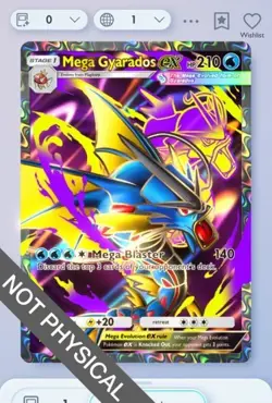 Pokemon TCG POCKET - Mega Gyarados Full Art 2⭐, Mega-Rising, English - Image 1