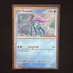 Pokemon tcg ME02: Phantasmal Flames Suicune #026/094 GameStop Promo - Image 1