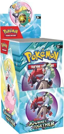 POKEMON TCG - JOURNEY TOGETHER HALF BOOSTER BOX (18 PACKS) (SEALED, ENGLISH) - Image 1