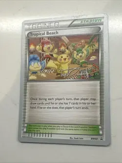 2012 Pokemon, Black & White Promos, #BW50 Tropical Beach 2014 World Championship - Image 3
