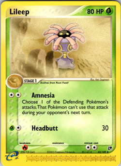 Lileep 43/100 SS: Sandstorm Uncommon - NM - Image 1