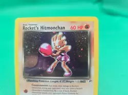 Pokemon TCG Rocket's Hitmonchan 011/132 Gym Heroes Holo Rare - Image 2