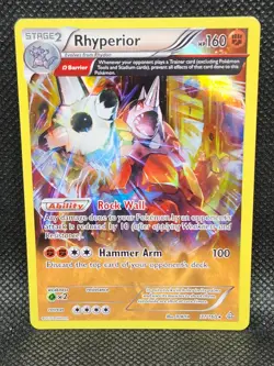 Pokemon Rhyperior Primal Clash Reverse Holo 77/160 LP Condition - Image 1