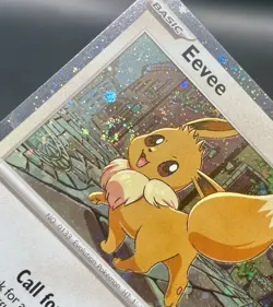 Eevee 200 *DOUBLE SWIRL* Destined Rivals Cosmos Holo Black Star Promo Pokemon NM - Image 4