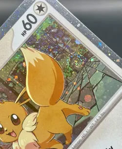 Eevee 200 *DOUBLE SWIRL* Destined Rivals Cosmos Holo Black Star Promo Pokemon NM - Image 5