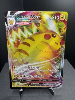 Pokemon TCG Sword & Shield Pikachu VMAX SWSH286 Black Star Promo NM - Image 1
