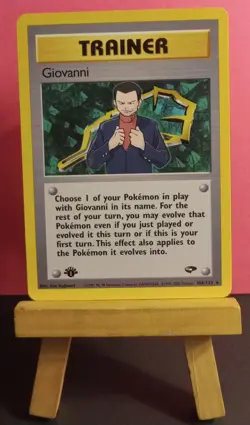 Pokemon TCG Giovanni 104/132 Gym Challenge 1st Edition Regular Non-Holo Rare LP - Image 3
