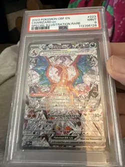 Pokemon Obsidian Flames Charizard EX Special Illustration Sir #223/197 PSA 9 - Image 1