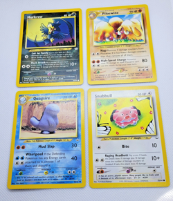 Neo Revelation Lot (4) Vintage Pokemon Cards *NM* - Piloswine, Snubbull, Murkrow - Image 2