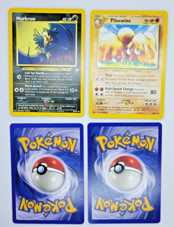 Neo Revelation Lot (4) Vintage Pokemon Cards *NM* - Piloswine, Snubbull, Murkrow - Image 3