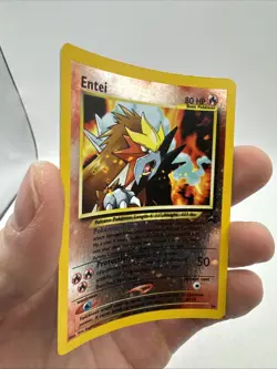 Entei #34 Black Star Promo Reverse Holo Rare Vintage Pokemon Card LP - Image 4