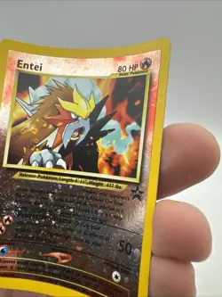 Entei #34 Black Star Promo Reverse Holo Rare Vintage Pokemon Card LP - Image 5