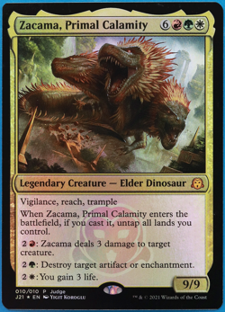 Zacama, Primal Calamity (Judge Promo) FOIL NM MTG MAGIC CARD (500036) ABUGames - Image 1