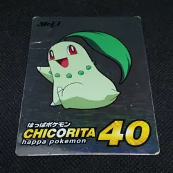 Chikorita Pokemon Get Card Holo Pocket Monster Meiji Nintendo Japan Very Rare - Image 3