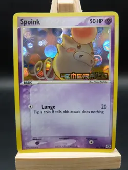 Pokemon Reverse Foil Card - Spoink 66/106 (Ex Emerald) - Image 1
