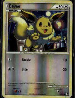 Eevee Common Call of Legends 56/95 Colorless Reverse Holo Pokemon Card - Image 1