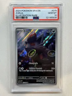 PSA 10 Zorua #075/064 Illustration Rare - Shrouded Fable Pokemon TCG Card - Image 1