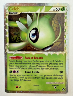 Celebi 92/102 Holo Rare HGSS Triumphant Prime Near Mint Card - Image 1