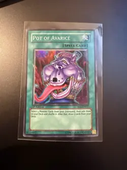 Pot Of Avarice EEN-EN037 1st Edition Super Rare Yugioh Card LP - Image 1