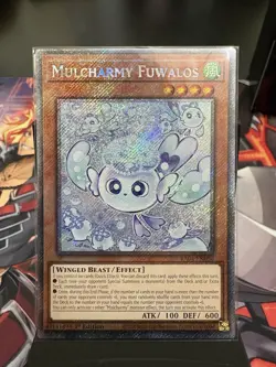 Mulcharmy Fuwalos Platinum Secret Rare Card RA04-EN050 Stampede - Image 1