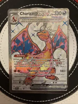 Pokemon Card TCG Charizard Ex Full Art SVP 056 Black Star Promo Near Mint/Mint - Image 1
