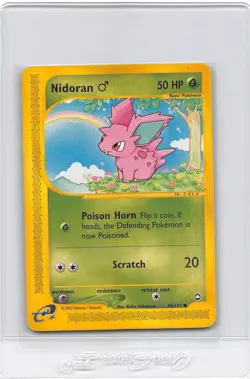 Nidoran 96/147 - NON-HOLO - Aquapolis - e-READER - VINTAGE Pokemon Card - LP - Image 1