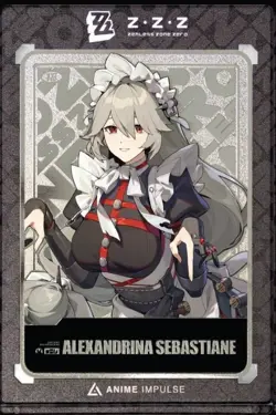 Zenless Zone Zero Series 2 SILVER Rina Metal Art Card Anime Impulse 2025 - Image 1