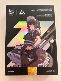 Zenless Zone Zero Series 2 SILVER Rina Metal Art Card Anime Impulse 2025 - Image 2