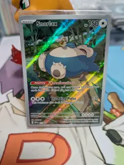 Pokemon TCG Snorlax Promo Scarlet & Violet 151 Black Star Holo Card#051 SEALED - Image 1
