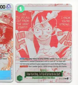 One Piece English - I Know Youre Strong - OP13-040 - R - Treasure Campaign - Image 1