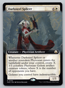 Darksteel Splicer Extended Art - Commander: March of Machine MTG - Image 1