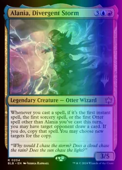 MTG Alania, Divergent Storm (204p/160) Bloomburrow Promos NM FOIL - Image 1