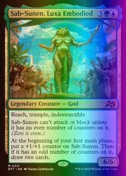 MTG Magic the Gathering Sab-Sunen, Luxa Embodied (221/579) Aetherdrift LP FOIL - Image 1