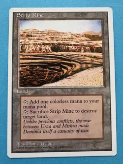 MTG Magic the Gathering Strip Mine (363/379) Fourth Edition - LP - Image 1