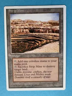 MTG Magic the Gathering Strip Mine (363/379) Fourth Edition - LP - Image 3