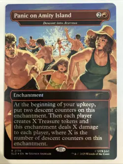 JAWS Descent into Avernus ✨ Borderless Rainbow FOIL ✨ MTG NM Secret Lair (2176) - Image 1