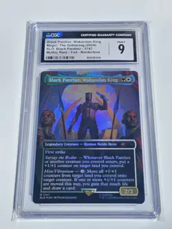 MTG CGC 9 Black Panther, Wakandan King M 1747 Foil Marvel Secret Lair Super Drop - Image 1