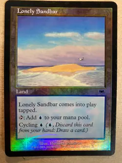 MTG 1x FOIL Lonely Sandbar Onslaught Modern Pauper Magic the Gathering x1 LP - Image 1
