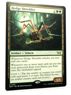 MTG Duskmourn Hedge Shredder #0183, Rare, Mint/NM, Un-played! - Image 1