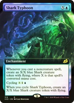 Shark Typhoon Foil Extended Art Ikoria: Lair of Behemoths NM MTG - Image 1