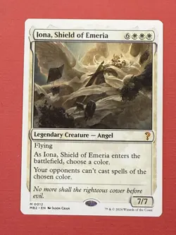 Mtg MB2- Iona, Shield of Emeria - NM White Border - Image 1