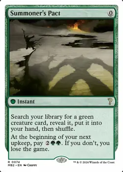 Summoner's Pact - White Border Light Play, English Magic the Gathering MTG The L - Image 1