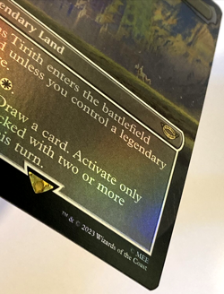 MTG Minas Tirith *BORDERLESS FOIL* The Lord of the Rings 0341 Pack Fresh - Image 3