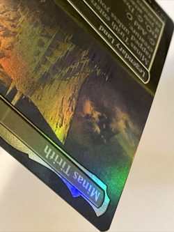 MTG Minas Tirith *BORDERLESS FOIL* The Lord of the Rings 0341 Pack Fresh - Image 5